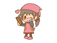 Valentine Day girl sticker