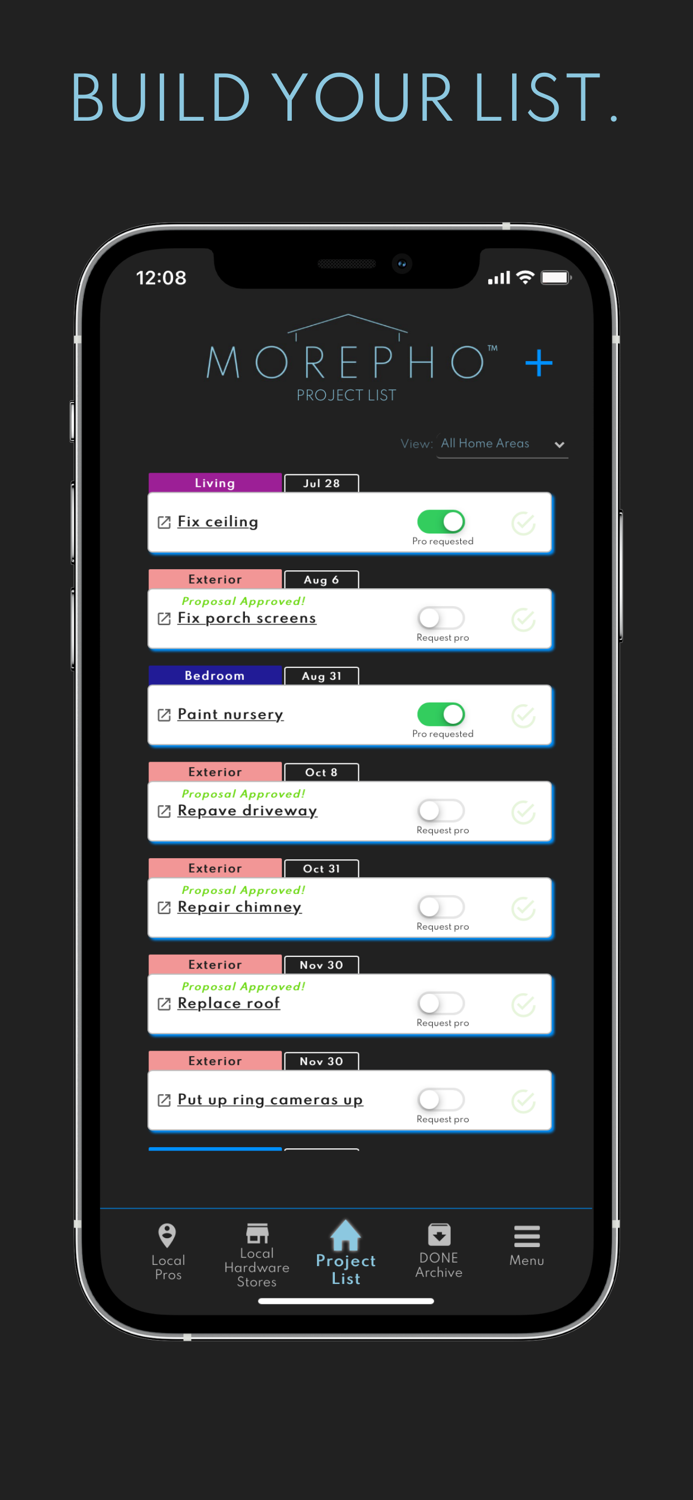 MOREPHO Home Project Planner