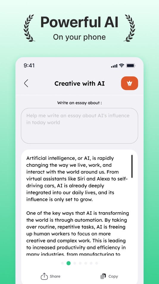 #1. AI Writer: Chatbot Assistant (iOS) 由: Busicard.io