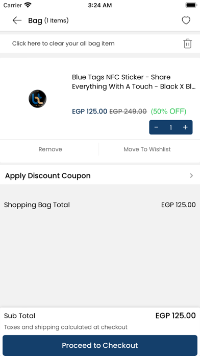Blue Tags Business Screenshot