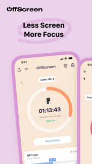 offscreen: screen time control iphone screenshot 1