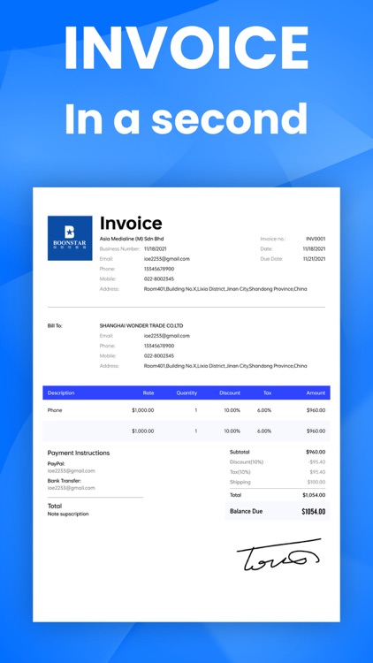 Simple Invoice Maker +