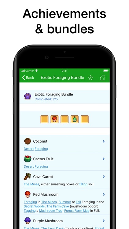 Database for Stardew Valley