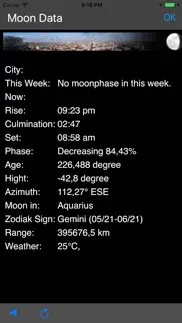 sun/moon compass iphone screenshot 3