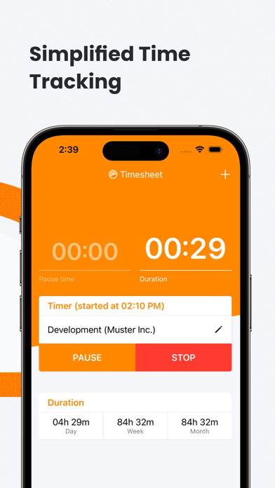 Timesheet IO - Time Tracker Screenshot