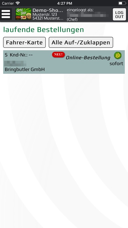 Bringbutler-Kassenprogramm