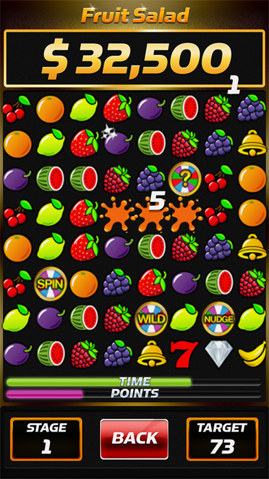 Fruit Salad Match 3 Slots Machine FREE screenshot 1