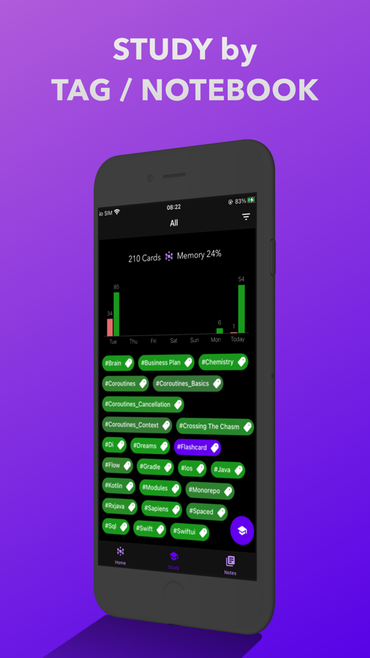 #3. NeuraCache Spaced Repetition (iOS) 由: Marcin Czech