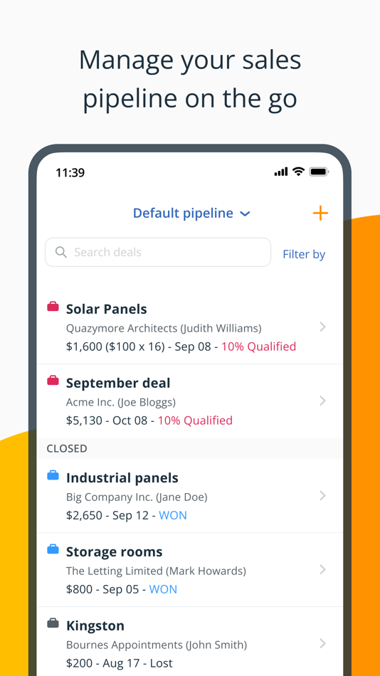 #7. OnePageCRM - Simple CRM System (iOS) 由: OnePageCRM