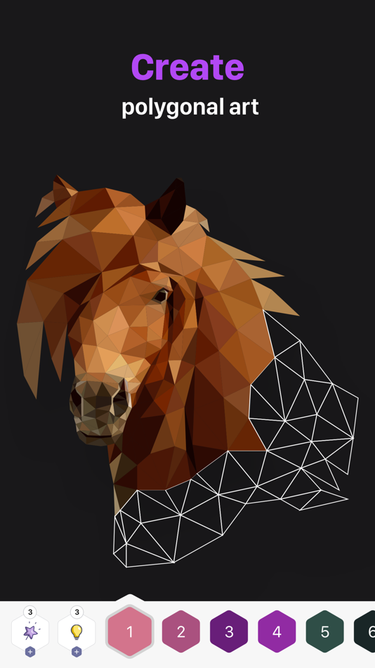 #4. Polygon: Paint Color by Number (iOS) By: Severex