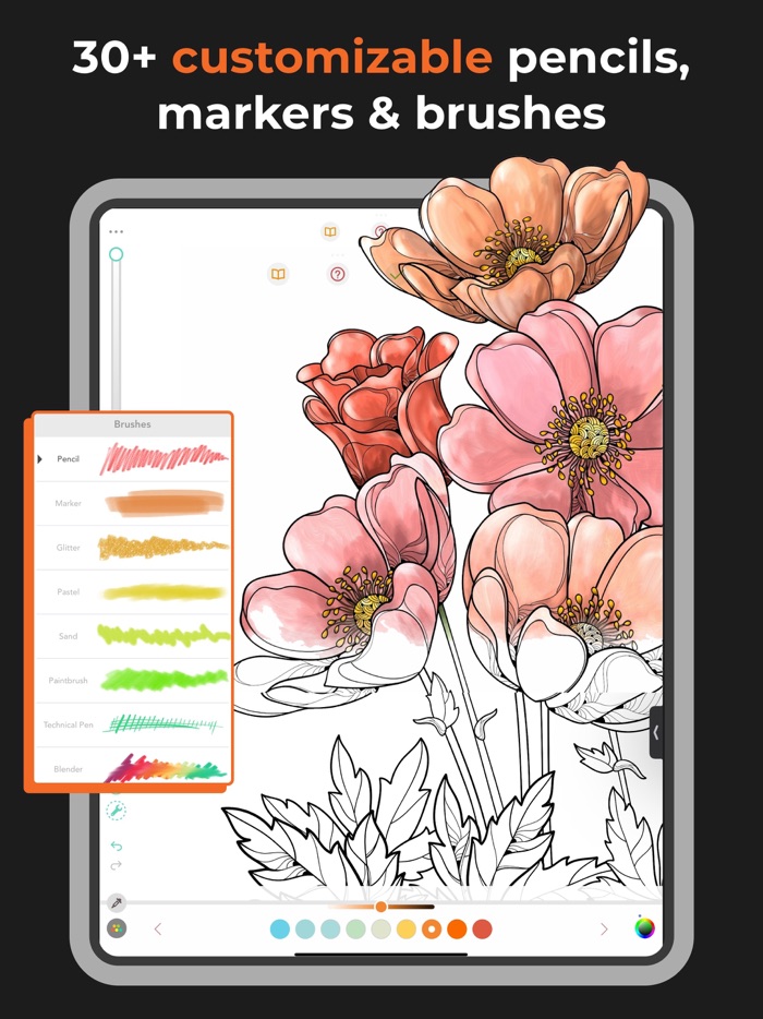 Adult Coloring Book - Pigment