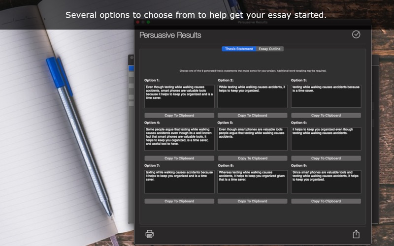 Screenshot #2 pour Thesis Generator