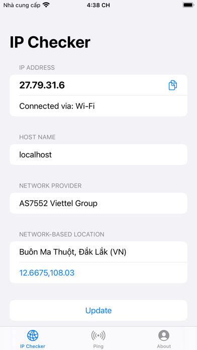 Network Status Checker Screenshot