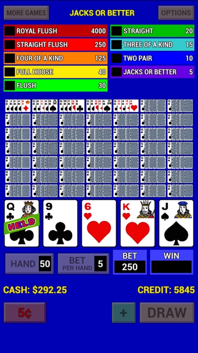 Video Poker Multi. Screenshot