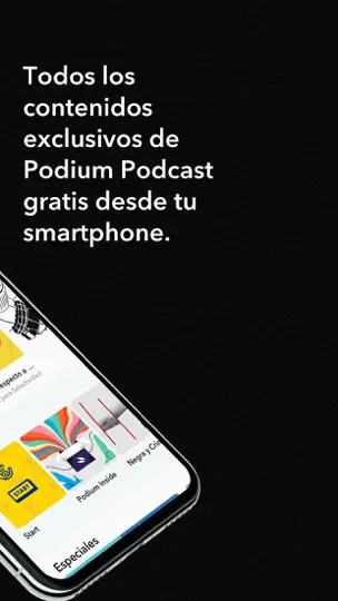 Captura de pantalla de Podium Podcast en iPhone 2