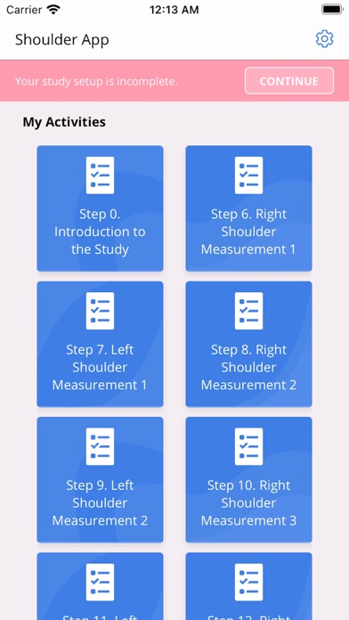 Shoulder App Screenshot