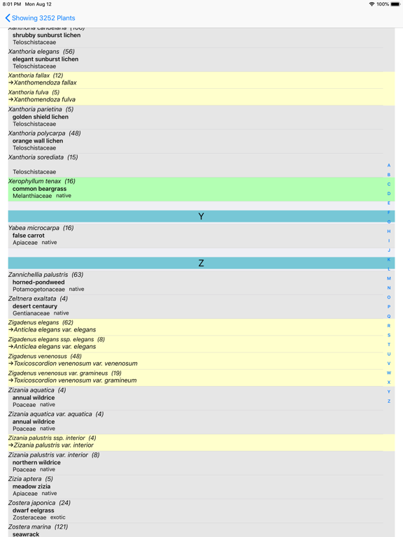 British Columbia Wildflowers iPad screenshot 6 - Education app