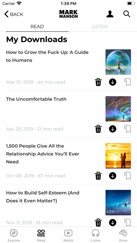 The Mark Manson App