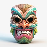 Download Tiki Masks Stickers app