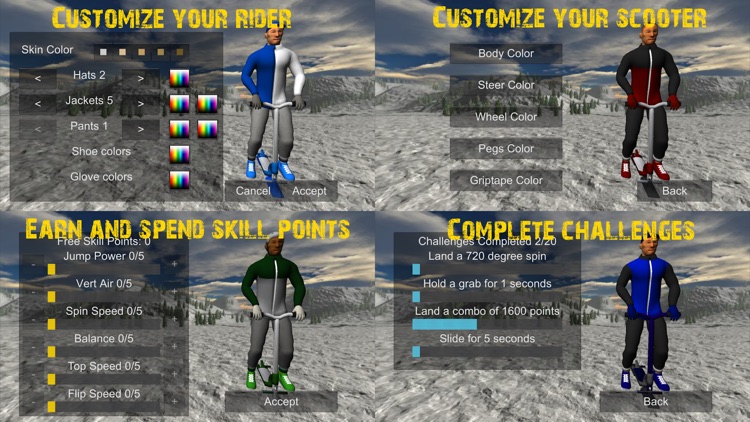 Snowscooter Freestyle Mountain screenshot-3