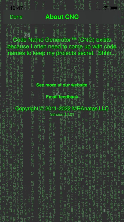 CodeNameGenerator screenshot-4