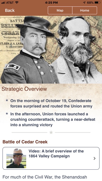 Cedar Creek Battle App