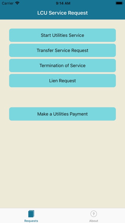 LCU Service Request