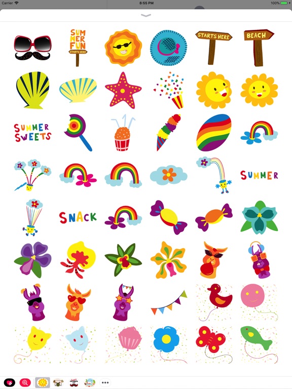 Screenshot #2 for Summer Time Sticker Pack