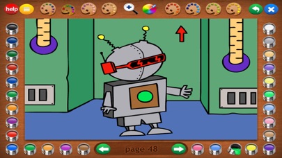 Coloring Robots Screenshot