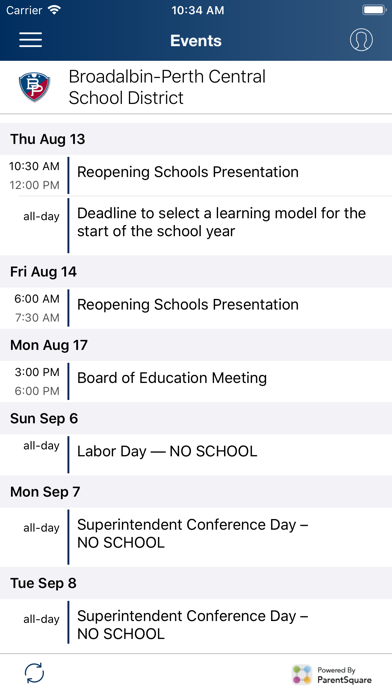 Broadalbin-Perth ParentSquare Screenshot