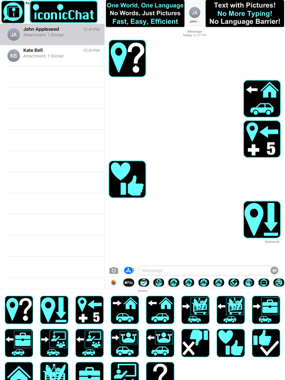 iconicChat Family OTW1 iPad screenshot 1 - Social Networking app