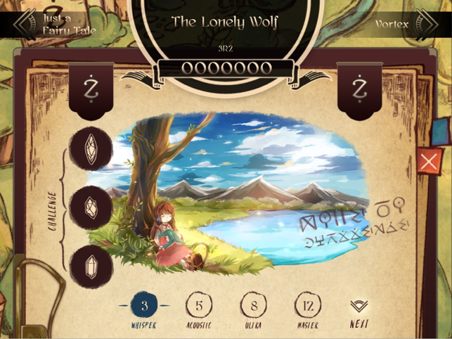 ‎Lanota - Larong musika na may screenshot ng kwento