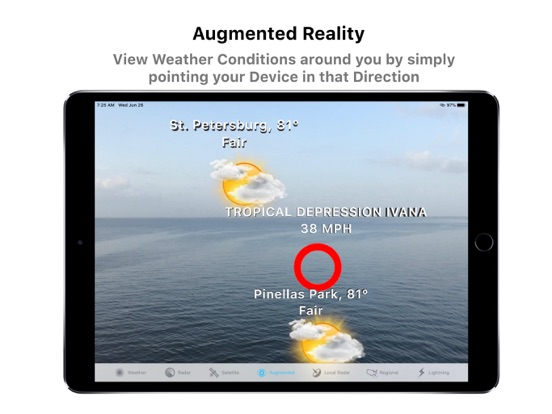 Radar AR Pro - Doppler Radar iPad screenshot 2 - Weather app