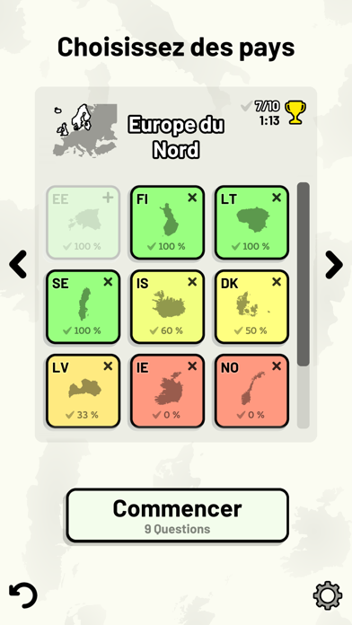 Screenshot #3 pour Pays d'Europe - Quiz