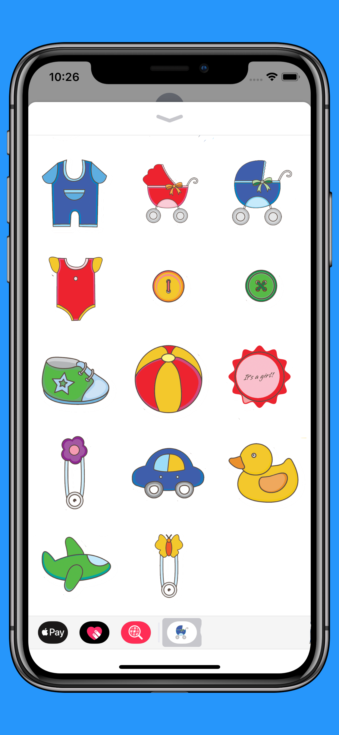 Baby Items - Stickers & emoji screenshot 2