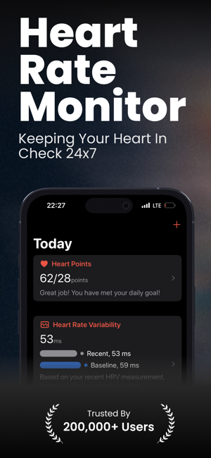 ‎CardioBot: Heart Rate Monitor Screenshot