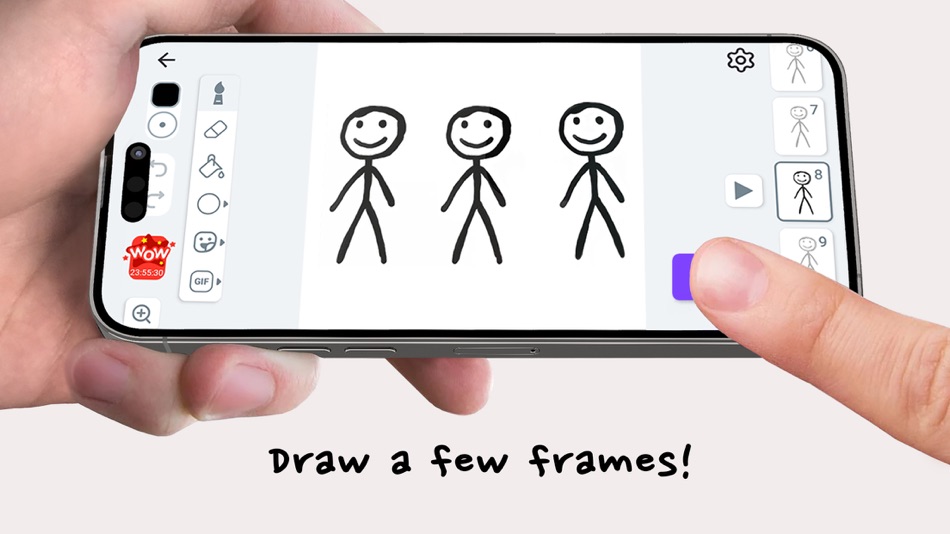 #2. Stickman: draw animation (iOS) 由: Appache apps and games ltd