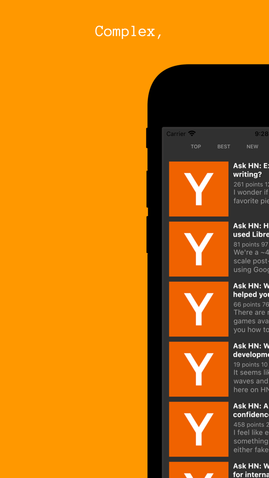 #3. Hacki for Hacker News (iOS) By: Jiaqi Feng