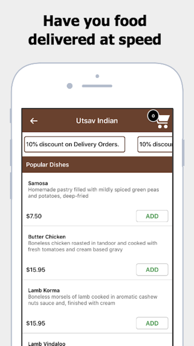 Utsav Indian Restaurant Screenshot