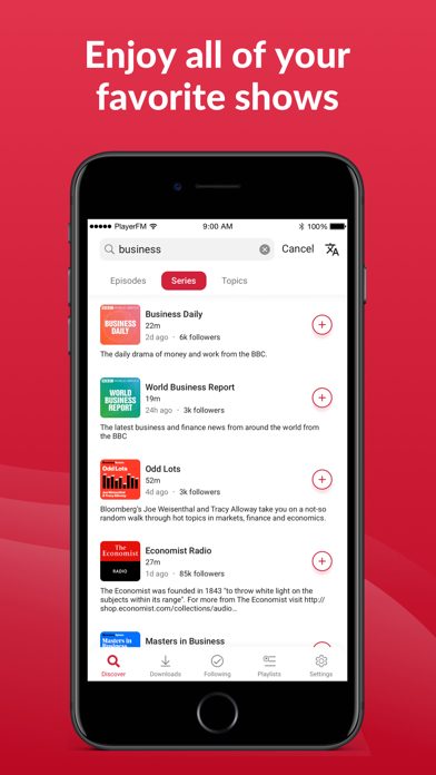 Player FM — Podcast App Screenshot