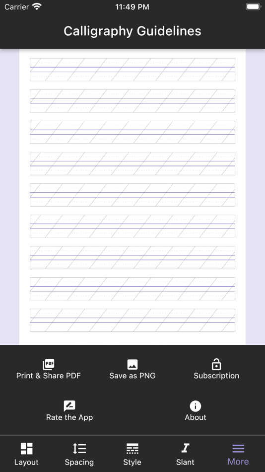 #9. Calligraphy Guidelines (iOS) Podle: Vladislava Rudetskaia