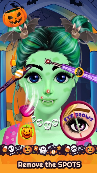 Halloween Makeup & Spa Salon Screenshot