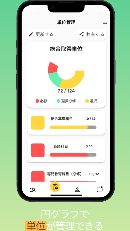 #3. UnitTracking~帝京大学の単位管理アプリ~ (iOS) 由: Hibiki Tamaki