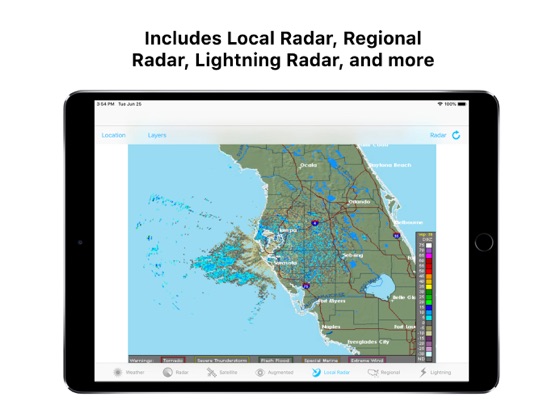 Radar AR Pro - Doppler Radar iPad screenshot 5 - Weather app