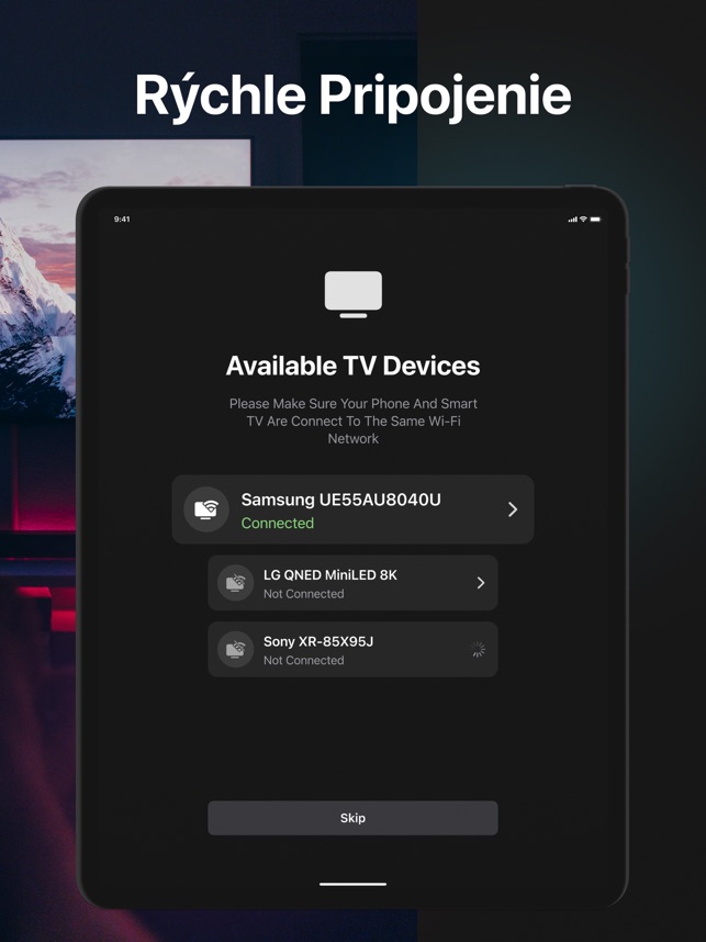 Diaľkové ovládanie TV v App Store