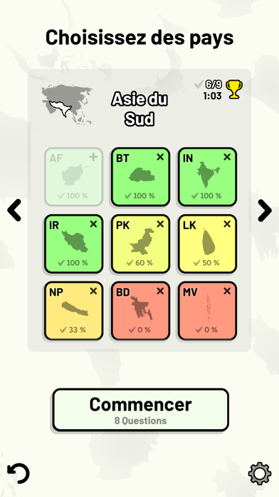 Screenshot #3 pour Pays d'Asie - Quiz