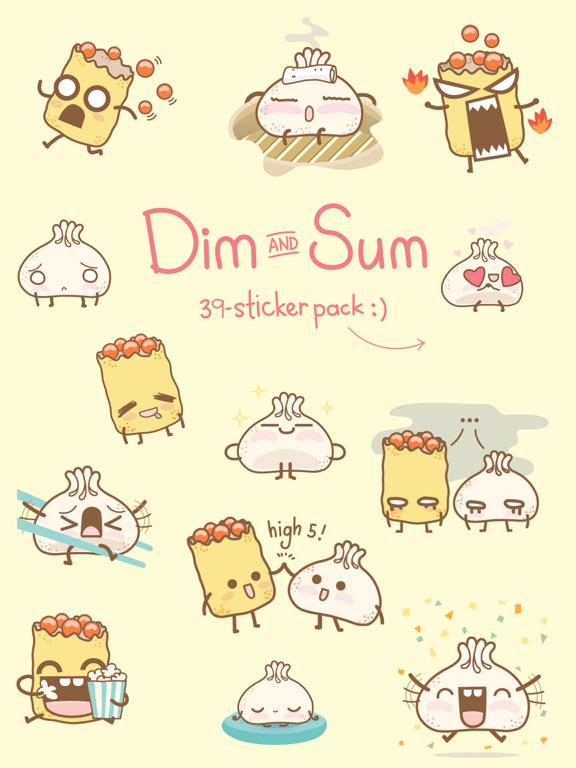 Dim and Sum iPad screenshot 1 - Stickers app
