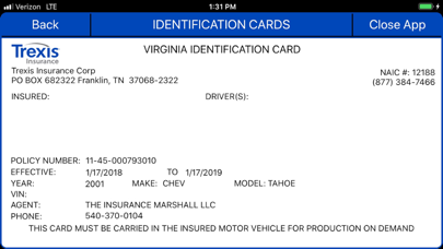 Trexis Insurance Corp Screenshot
