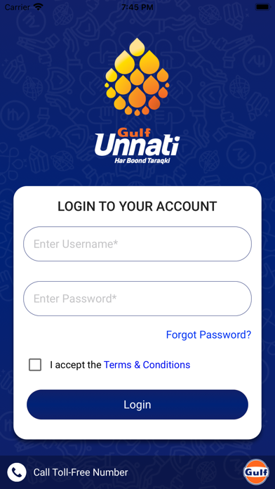 Gulf Oil Unnati App Screenshot