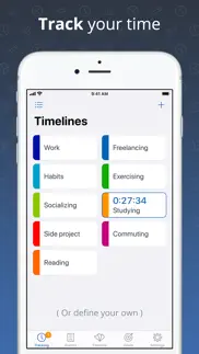 timelines time tracking iphone screenshot 1